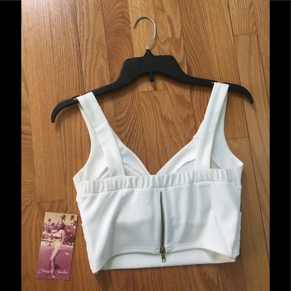 Black and White Two-Piece Mini Dress - Picture 4 of 7